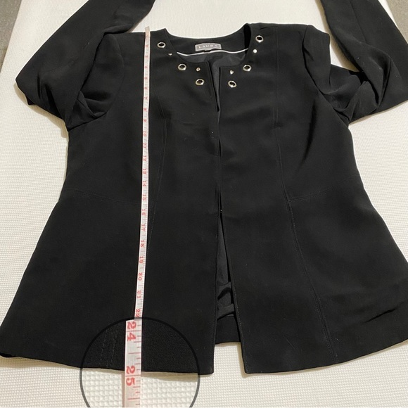 Laura Women Black Blazer Suit Dress Jacket Size 8 - Picture 11 of 14